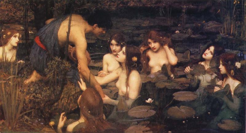 John William Waterhouse Hylas and the Water Nymphs china oil painting image